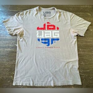 Urban Armor Gear Light Gray Mens Gym T Shirt Short Sleeves Casual Pullover XL